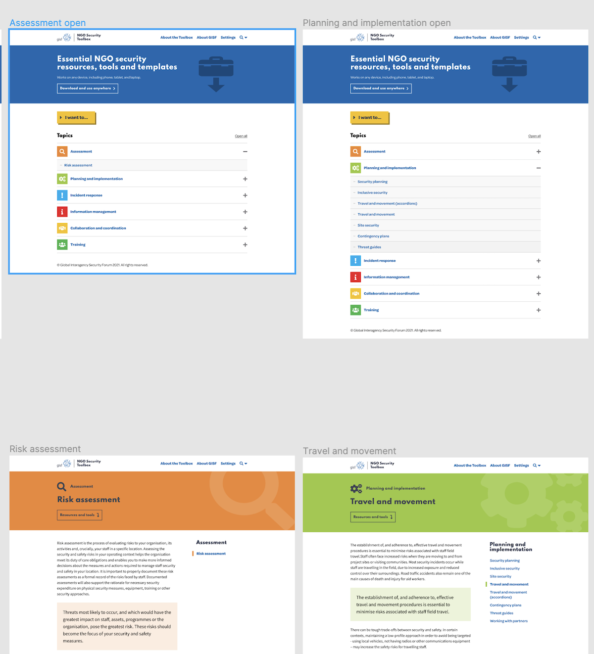 GISF Toolbox PWA prototype