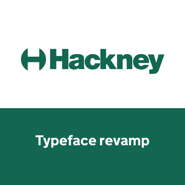 Hackney Council typeface revamp