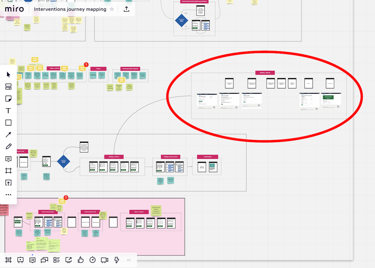 MoJ Intervention journey mapping